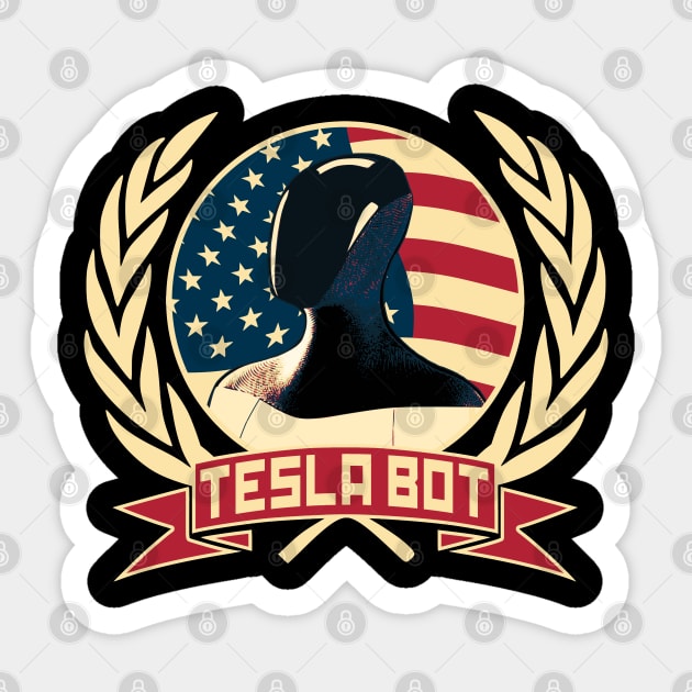 Tesla Bot Sticker by Nerd_art
